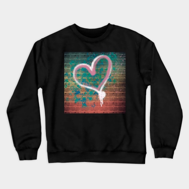 Graffiti Love Crewneck Sweatshirt by CandiOldfield